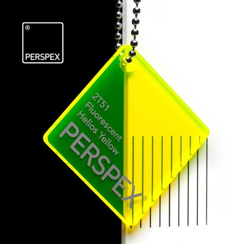 Perspex Fluorescent Helios Yellow 2T51 Sheet | Plastock