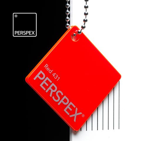 Perspex Red 431 Sheet | Plastock