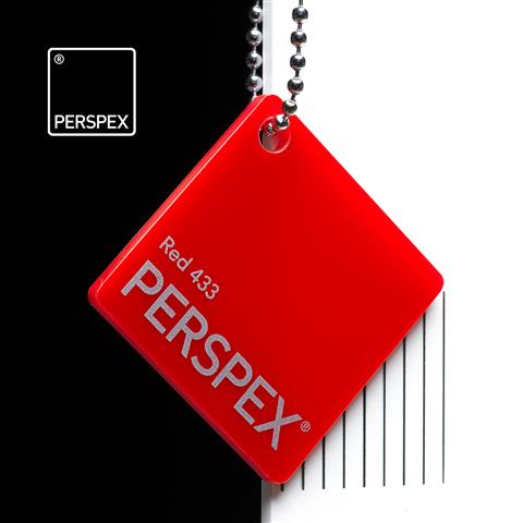 Perspex Red 433 Sheet | Plastock