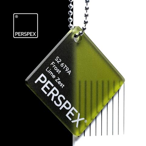 Perspex Frost Lime Zest S2 6T9A Sheet | Plastock