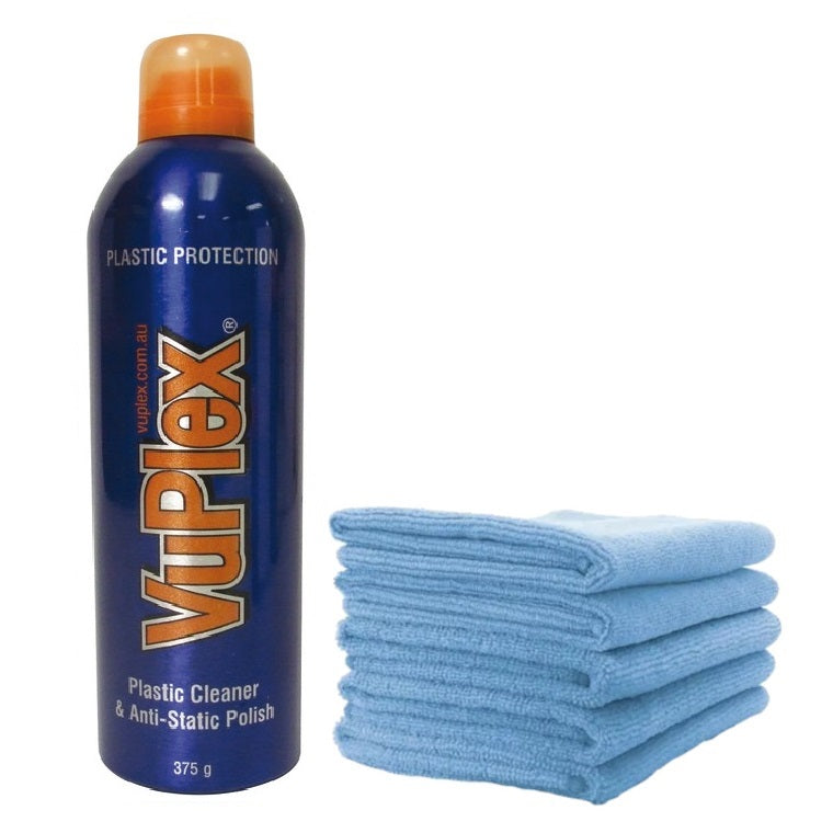 Vuplex Plastic Cleaner & Anti-static Polish Kit 375g | Plastock