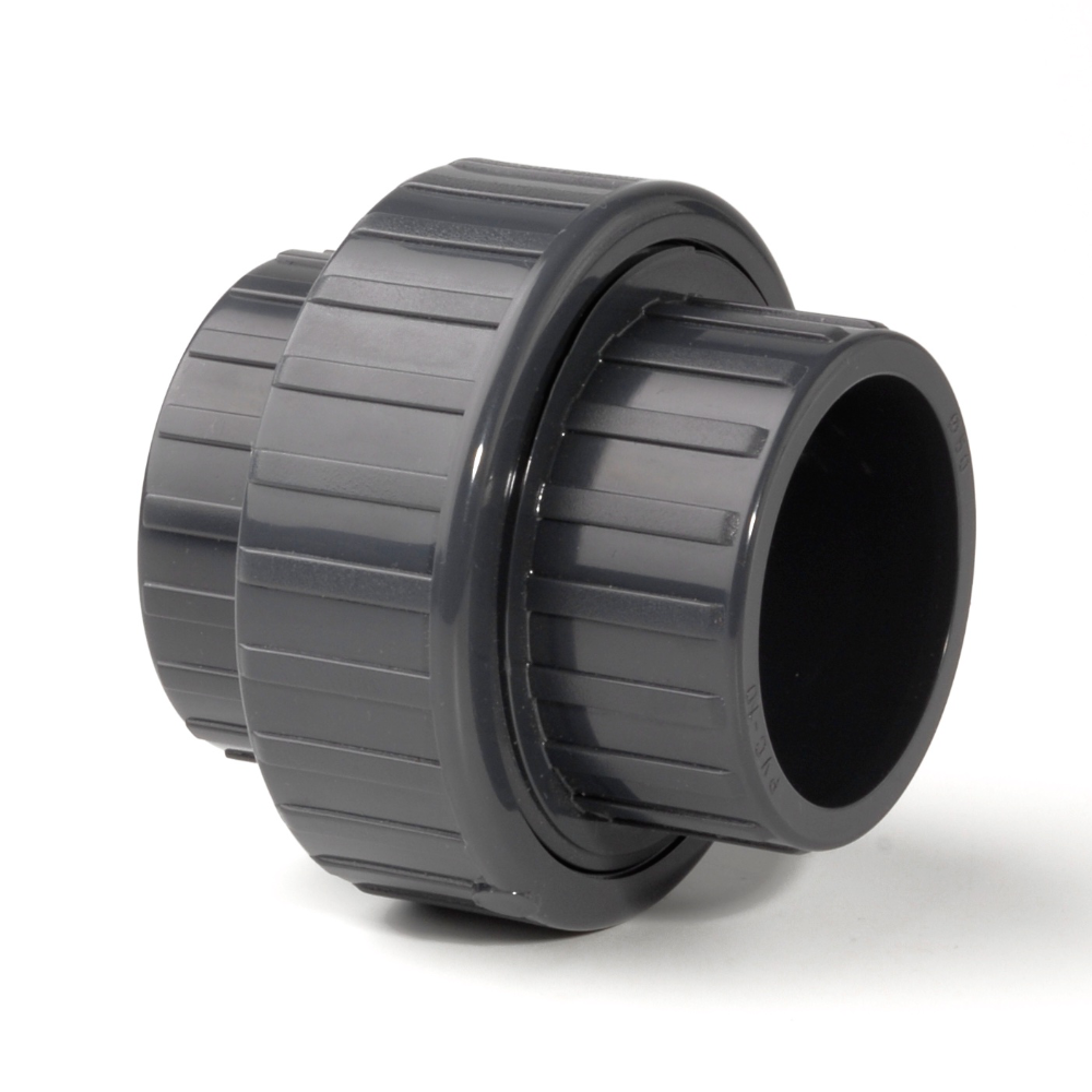 PVCu Union Plain Metric Fitting | Plastock